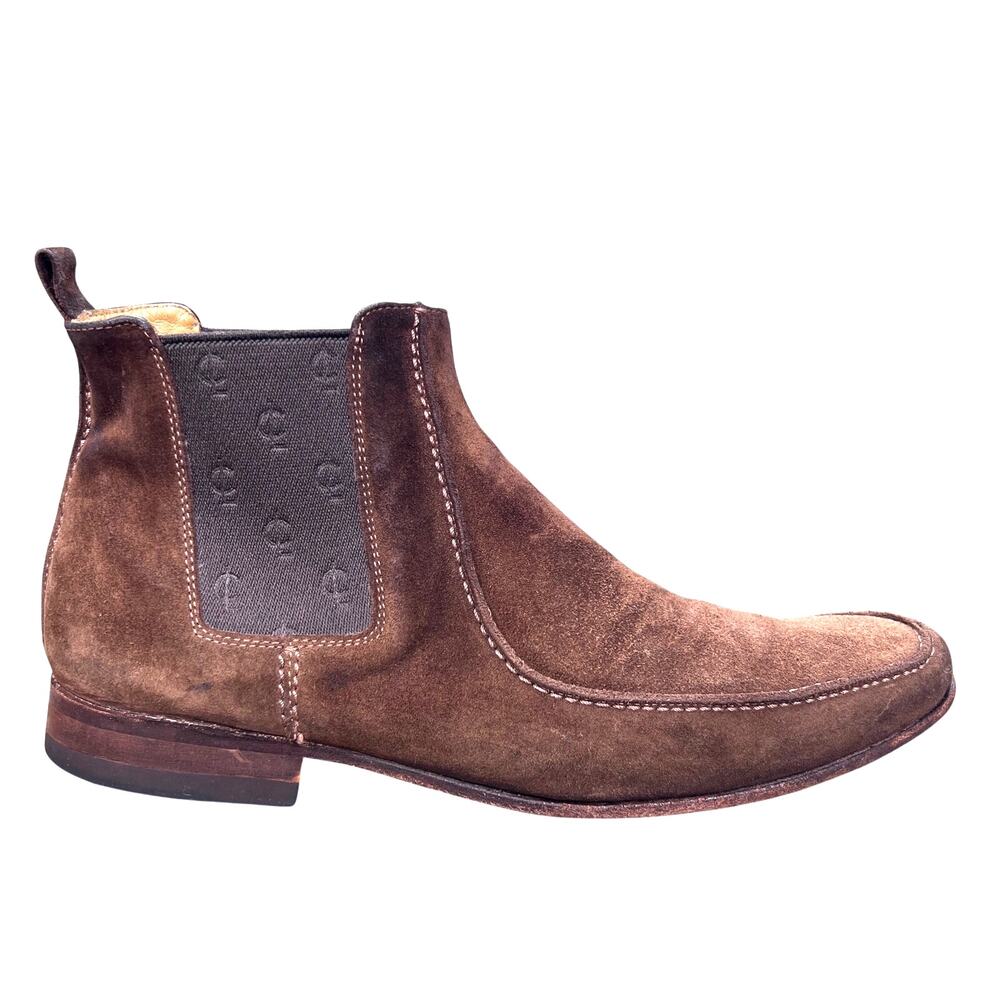 Coach Davis Men’s Brown Suede Italian Chelsea Boots Size 10 D